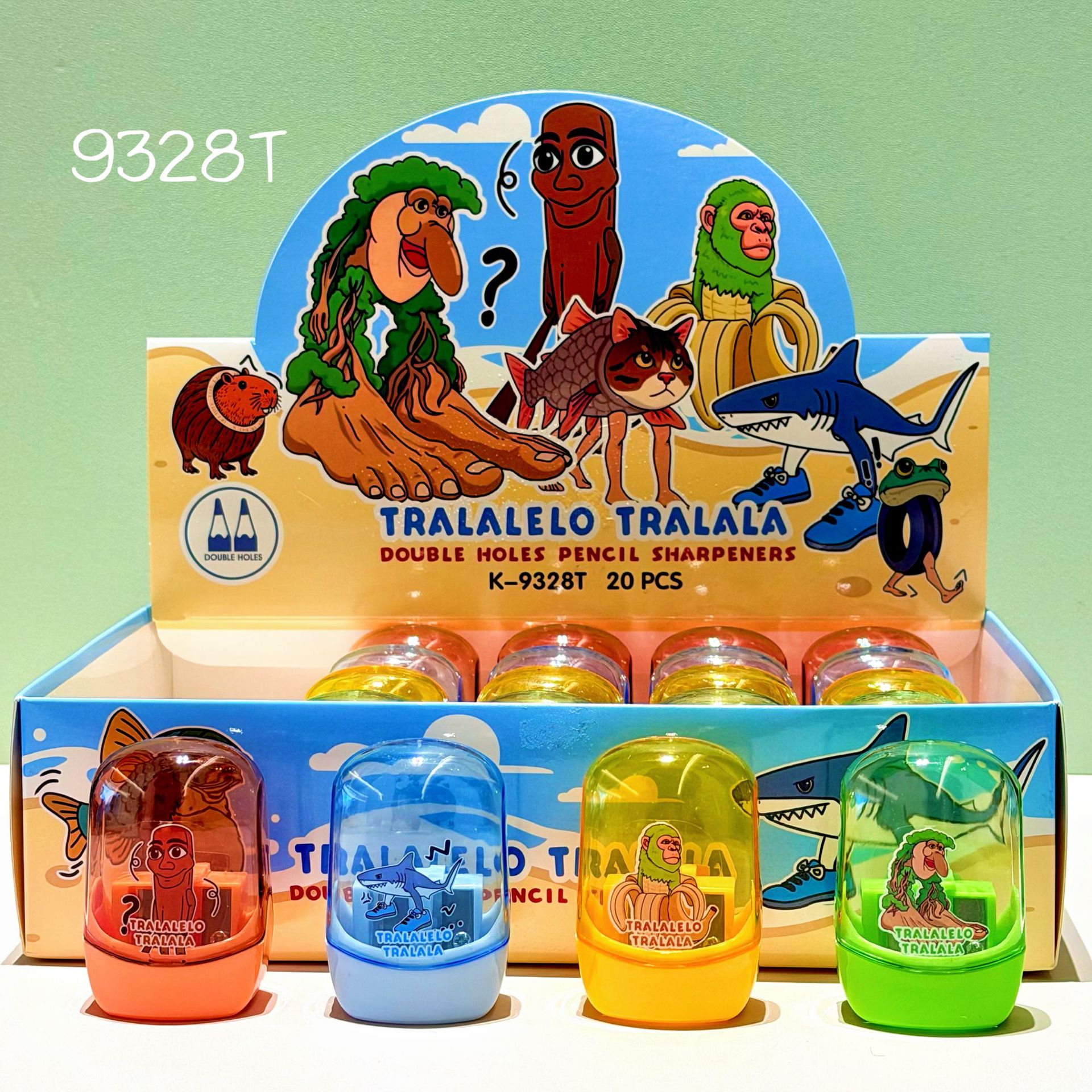 Nuevo Sanrio cuchillo de lápiz lindo dibujos animados estilo lápiz planador tamaño de doble agujero afilador de lápiz afilador de lápiz