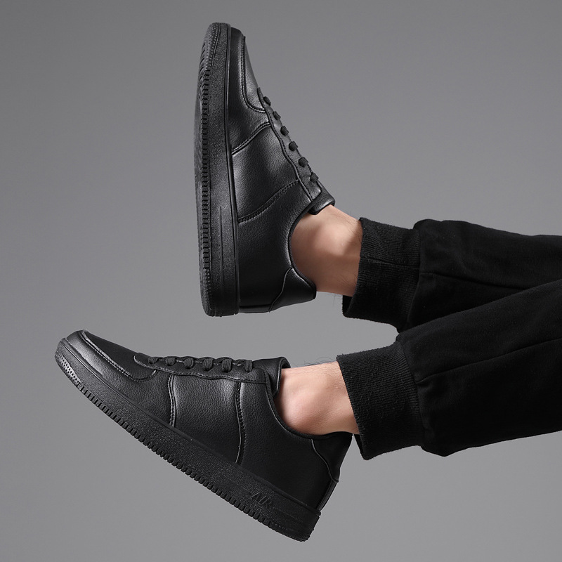 Große, grenzüberschreitende Frühlings- und Herbst-Neue kleine weiße Schuhe für Männer und Frauen, Freizeitsportler, wollen einfarbige Turnschuhe, Lederschuhe im Großhandel_voghion.com