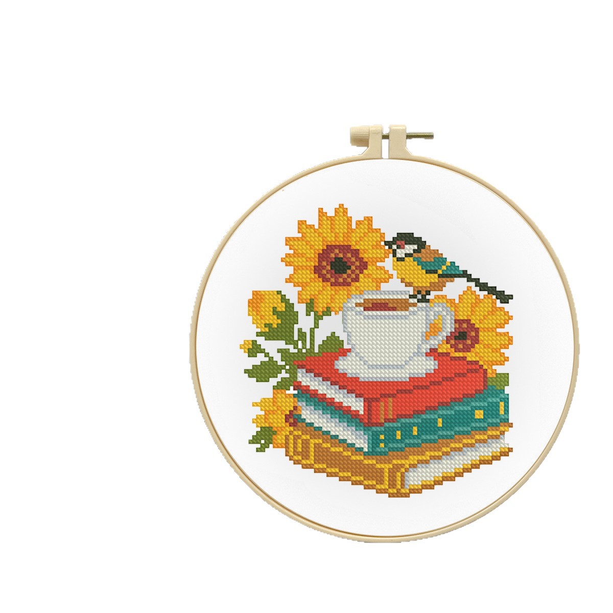Mona Lisa Royal Cross-Border nuevo girasol pájaros y libros simple bordado cruzado image 6