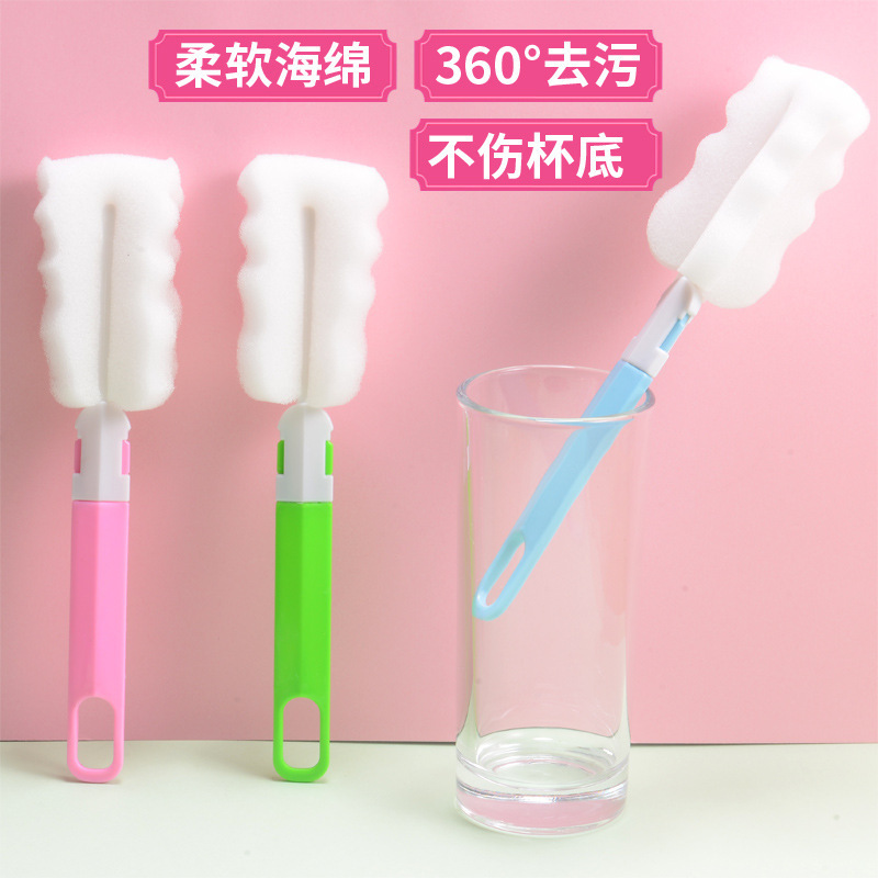 Bottle Brush, Cup Brush, Cleaning and Stain-Removing Sponge Brush, Wholesale Cup Brush, Long-Handled Household Cup Brush, Special Tool Bottle Brush, Cup Brush, Cleaning and Stain-Removing Sponge Brush, Wholesale Cup Brush, Long-Handled Household Cup Brush, Special Tool