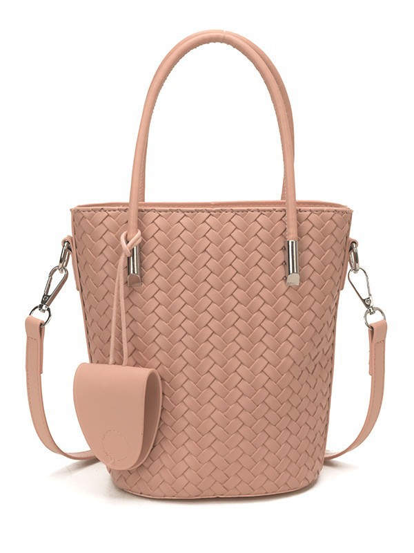 Cestas de verduras tejidas bolsas de cubo de mano para mujeres 2026 nueva textura de lujo ligera versátil mochila de hombro image 6