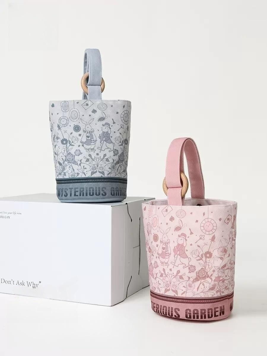 2023 Nowa zabytkowa torba typu bucket z królikiem do noszenia małej torebki, torba dla mamy, torba do noszenia na zewnątrz, torba bento do pracy_voghion.com