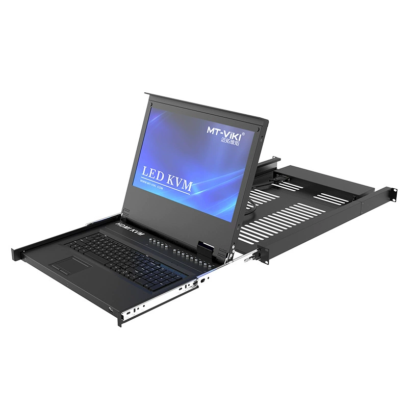 Монитор с LED 17,3 дюйма Magoto, HDMI, переключатель KVM с автоматической матрицей MT-17308HL, проводка
