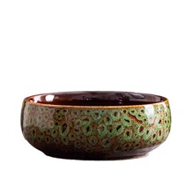 窑变茶洗家用茶缸笔洗陶瓷茶具配件洗杯碗多功能铜钱草花盆