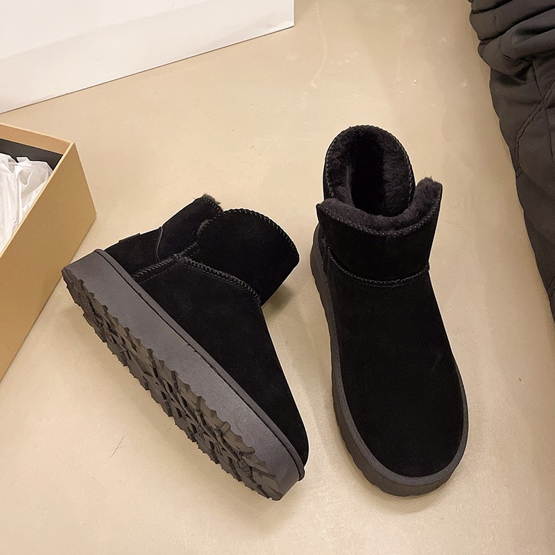 Botas de Nieve Cortas de Piso de Caucho, Ligero, Antideslizante, Térmico, Resistente al desgaste para Uso Diario