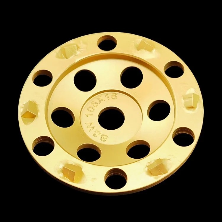 105mm直径 6个1/4PCD磨轮 除环氧除胶旧环氧硅PU专用碗磨磨片磨盘