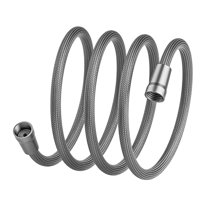 Nylon Rope Braided Shower Pipe Shower Pipe 4-Point Universal Water Pipe Hot and Cold Bath Heater Explosion-Proof Pipe Nozzle Connecting Pipe