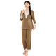 Plus Size Women's Home Clothes Pajamas suit Girl Style Lace V-Neck Pajamas Seven-Sleeve Autumn Loose Pajamas