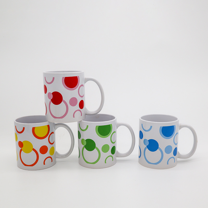 12OZ flor asada taza de cerámica recta taza de cerámica taza de agua creativa taza de leche taza de café al por mayor