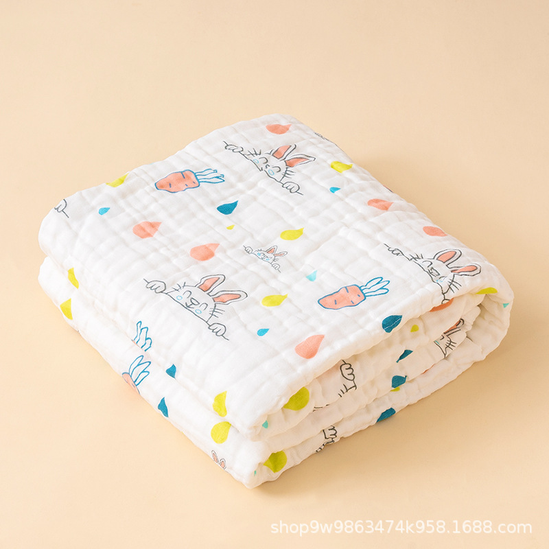 Baby Bath Towel Cotton Gauze Soft and Absorbent Newborn Baby Bath Bag Newborn Blanket Kidsren's Towel Quilt Summer Quilt