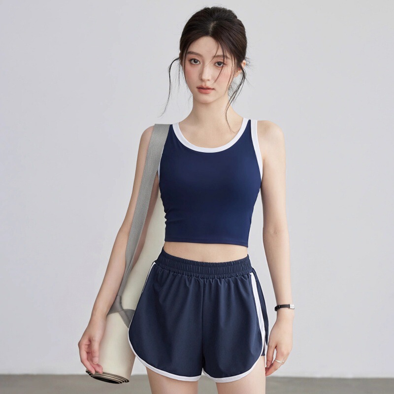 Plus-Size Yoga Wear for Women: Thin Sports Shorts, A-Line High-Waisted Slimming Loose Casual Pants, Gym Top