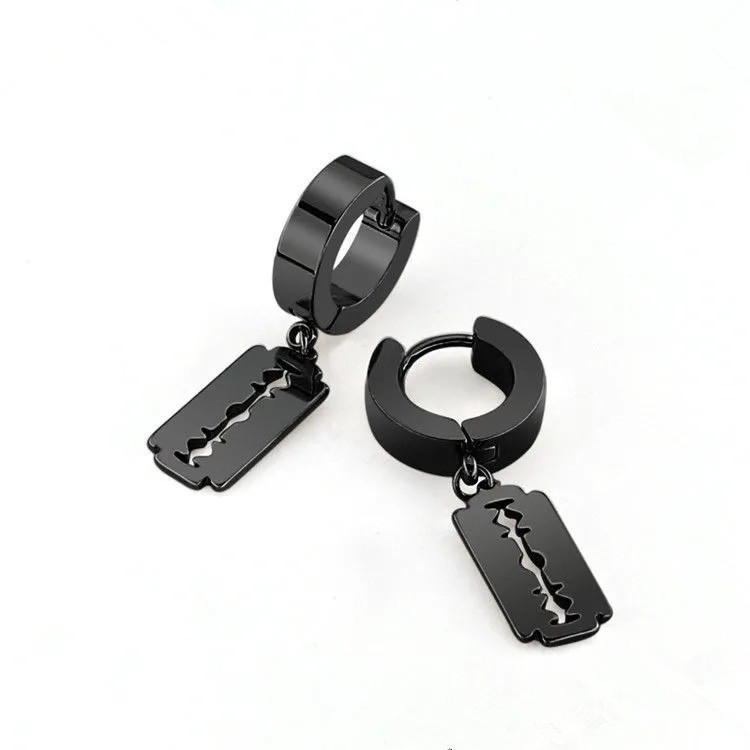 2022 nueva moda de los hombres de moda de las mujeres solo negro de titanio de acero