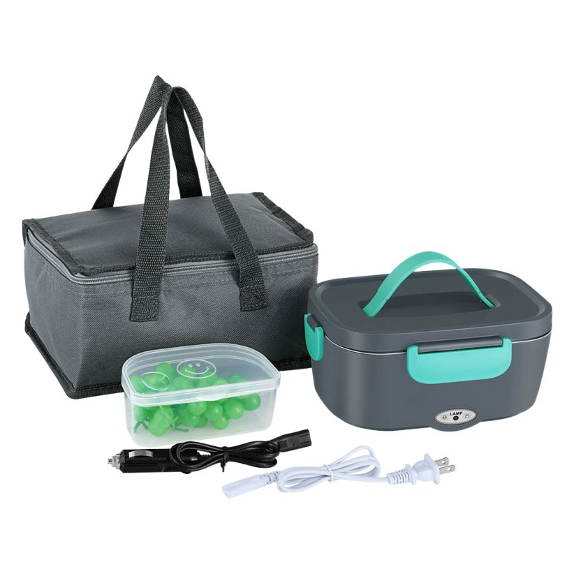 Трансграничный автомобиль двойной электрический нагрев ланч-бокс Электрический нагрев ланч-бокс из нержавеющей стали портативный двойной изоляционер ланч-бокс бенто