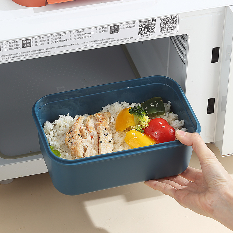 304 alumno de acero inoxidable caja de almuerzo casera PP caja de almuerzo ligera con cubiertos nórdicos caja de almuerzo picnic