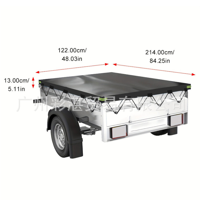 Outdoor Pickup Truck Bed Cover, Trailer Cover, Tricycle Cargo Cover, Waterproof, Dustproof, Uv-Resistant Vehicle Cover