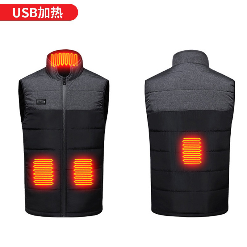 검은 색과 회색 이중 제어 4 영역