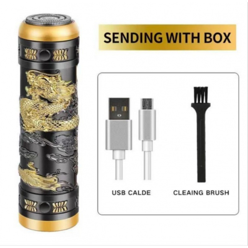 Transfronteriza portátil mini máquina de afeitar eléctrica pequeña cabeza de Buda barba cuchillo de viaje recargable sola cabeza de afeitar del coche