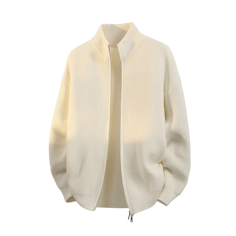 Cárdigan de Punto con Cremallera para Hombre, Poliéster, Transpirable, para Ocio image 9