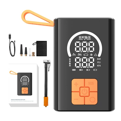 Car-Mounted Wireless Air Pump, Portable Multi-Function Digital Display Emergency Air Pump, Electric Car Tire Air Pump (Hava nasosu) - white-screen-charging-model