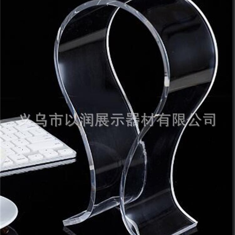 Acrylic Large Transparent Head-Mounted Several-Shaped E-Sports Headphone Stand Internet Cafe Desktop Hanging Gaming Headphone Stand
