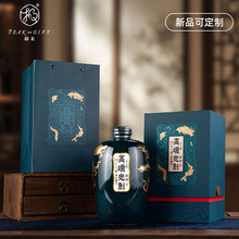 3斤装白酒包装盒定制厂家龙腾四海中国风创意白酒礼盒包邮现货