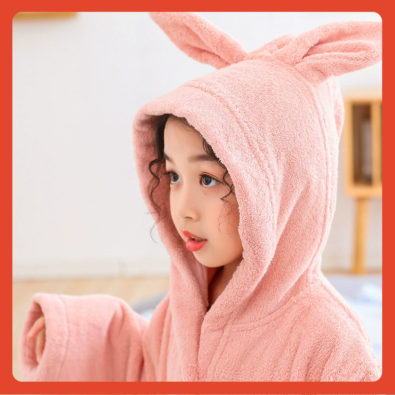 ✅ Детский толстый халат для купания на осень и зиму, впитывающий и быстросохнущий, носимое полотенце, полотенце из чистого хлопка, халат для мальчиков и девочек.