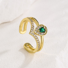 �Ĺ� ŷ��INS����ָ��ͭ��18K����ɫ�ʯ���ο��ڽ�ָŮ �羳��Դ