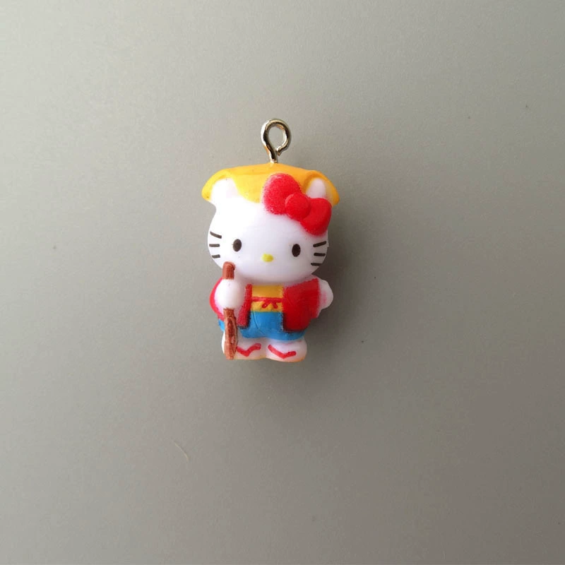 Hello Kitty, маленькая мини-фигура, подвеска, handmade