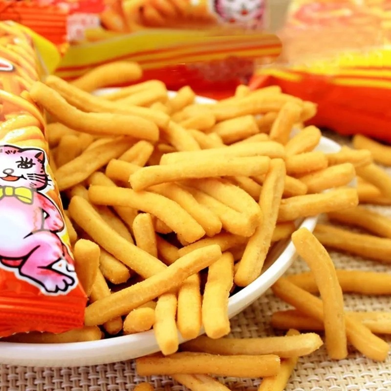 Aishangmimi エビせんべい 小包装 フライドポテト ライスクリスプ バルク オフィス 寮 カジュアル 懐かしい パフスナック フルボックス|undefined