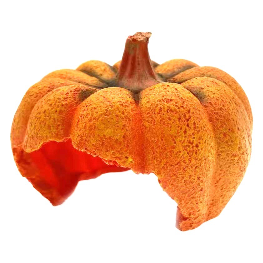 Escenario de Halloween, resina decorativa, pecera de simulación, paisajismo de calabaza, casa de evitación, acuario, mascota de escalada pastoral, decoración de vegetales