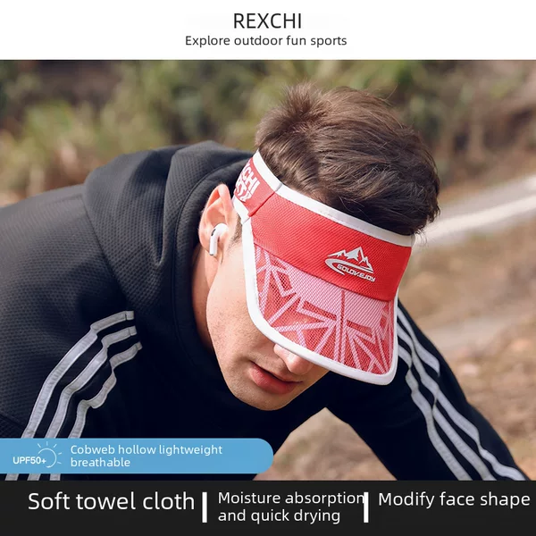 Summer Sports Empty Top Sun Protection Hat Outdoor Running and Cycling Marathon Sunshade Breathable Quick-Drying Universal Peaked Cap