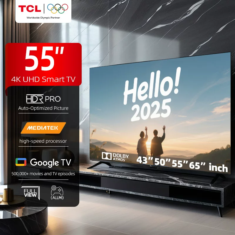TCL 55 дюймов умный телевизор 4K UHD HDR LED Android-Глобальная версия телевизора