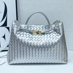 小衆通勤トートバッグ新型金属ロープバックル編みハンドバッグ大容量レトロバケツバッグ工場現物