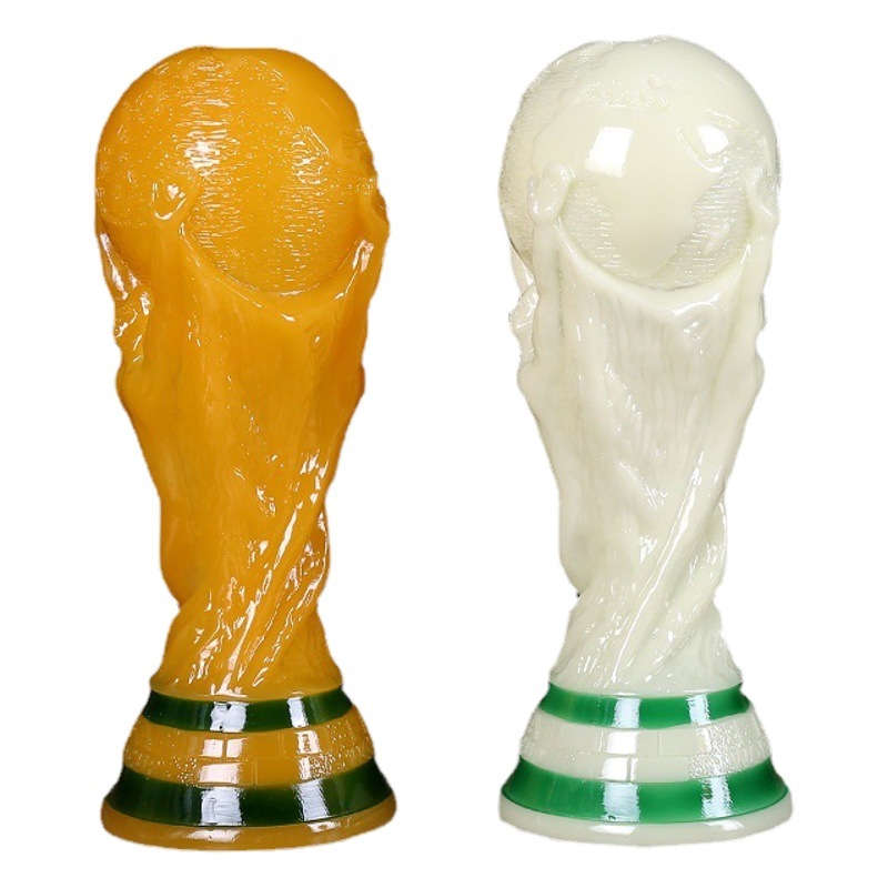 2022 Qatar Copa del Mundo de resina modelo trofeo Hércules Copa fútbol recuerdos artesanía al por mayor