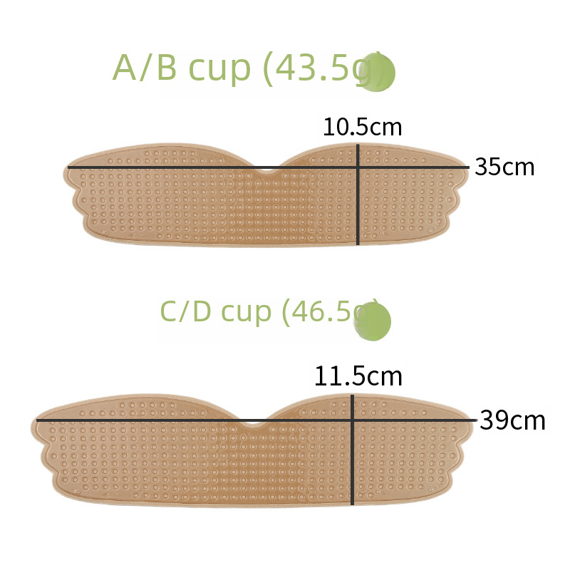 Wing Cup Bra Pads for Large Breasts to Make Them Look Smaller One-Piece Thin Swimwear Waterproof Anti-Slip Invisible Push-Up Bra Pads Dongguan Women's Bra