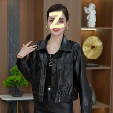 小个子短款皮衣外套女早秋新款酷飒风长袖机车服高级感洋气皮夹克