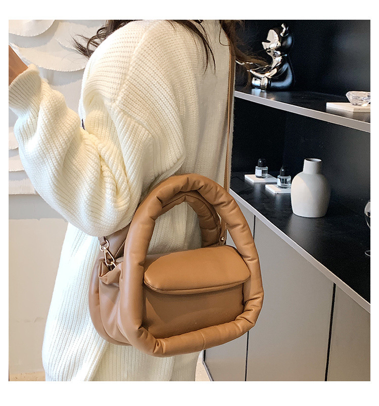 Femmes Moyen Nylon Couleur Unie Style Classique Vêtement De Rue Carré Fermeture Éclair Sac D'épaule Sac À Main Sac Bandoulière display picture 3