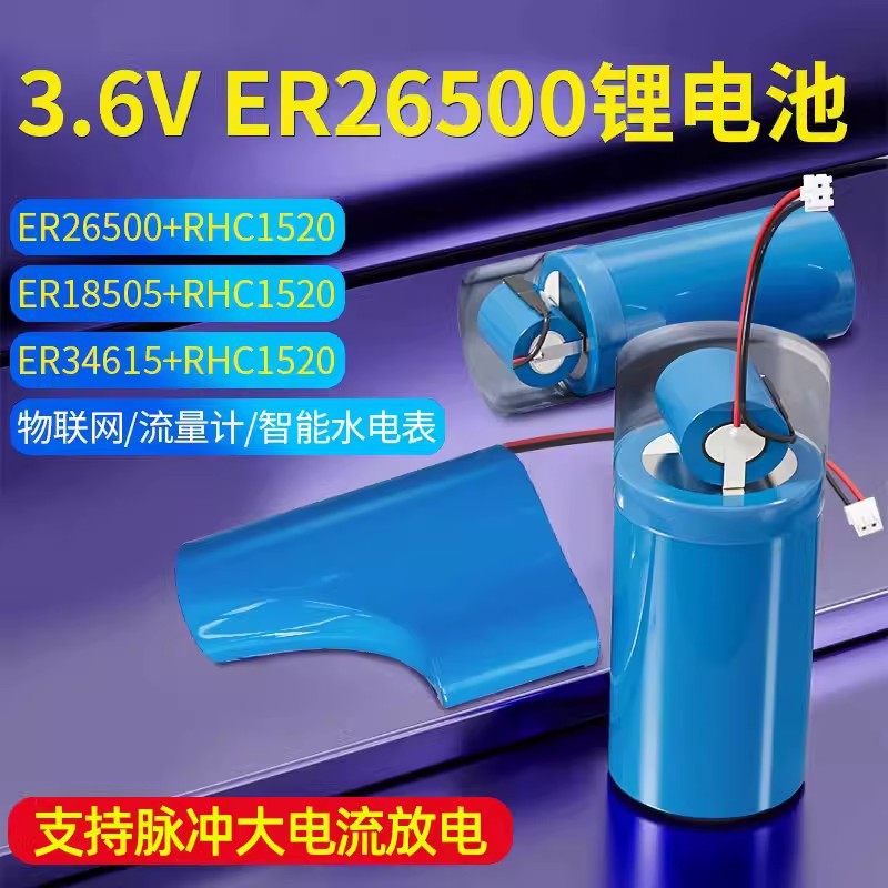 德力普3.6V仪器仪表电池ER18505/ER26500/ER34615大容量锂亚电池