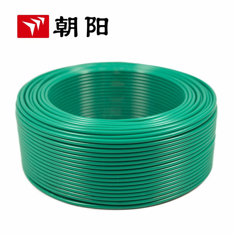 Chaoyang cable eléctrico ZB-BV alambre ignífugo estándar nacional cable de un solo núcleo de cobre cable de iluminación de núcleo 1.5 cuadrado verde 200 metros