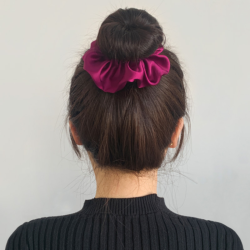 Fashion Solid Color Hair Ringsimple Elastic Band Hair Rope Hair Accessories display picture 4