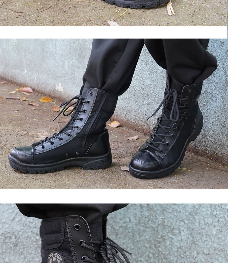 Canvasschuhe Mesh-Oberteil leichte atmungsaktive Kampfstiefel Herren Sommer taktische Stiefel Trainingsstiefel_voghion.com