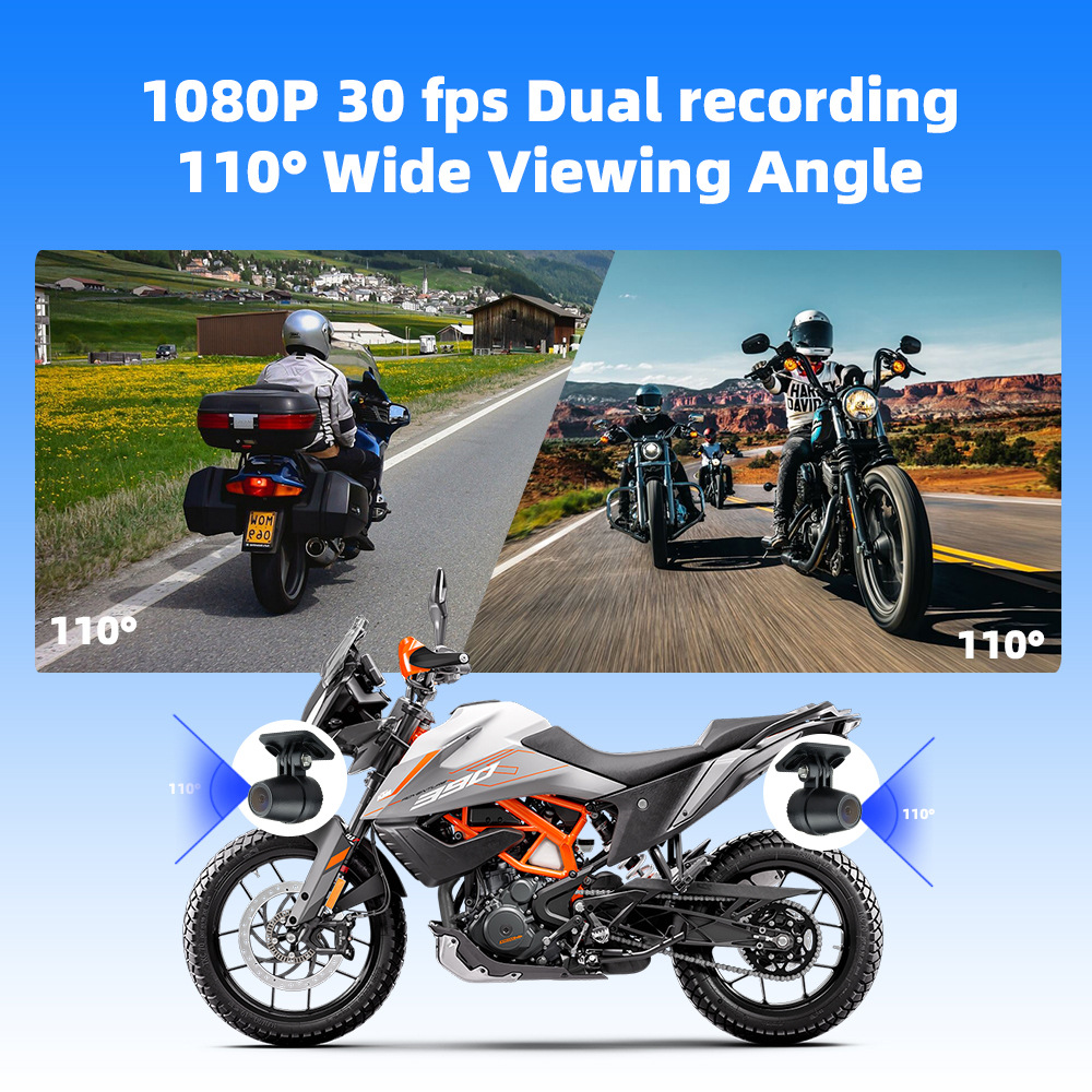 5inch Portable Car-Mounted Motorcycle Dash Cam Carplay Navigator Ip67 Waterproof Wireless