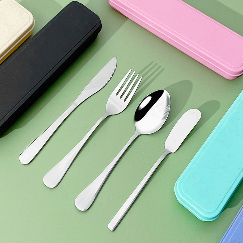 블랙 - 나이프, 포크, 스푼 + 버터 나이프