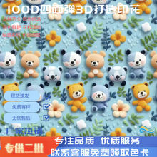 2025新款花型高品质平纹段印花面料 箱包全涤印花面料现货批发