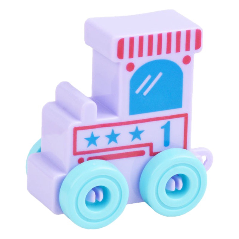 Niños 12-sección digital tren juguetes kindergarten bebé rompecabezas bloques de construcción 1-3 años de edad niños y niñas iluminación educación temprana