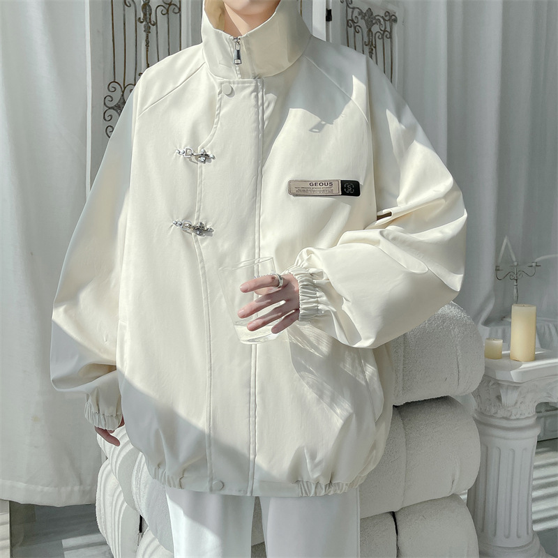 Estilo europeo y americano Vibe piloto chaqueta Primavera de los hombres oversize retro americana ropa montar ropa