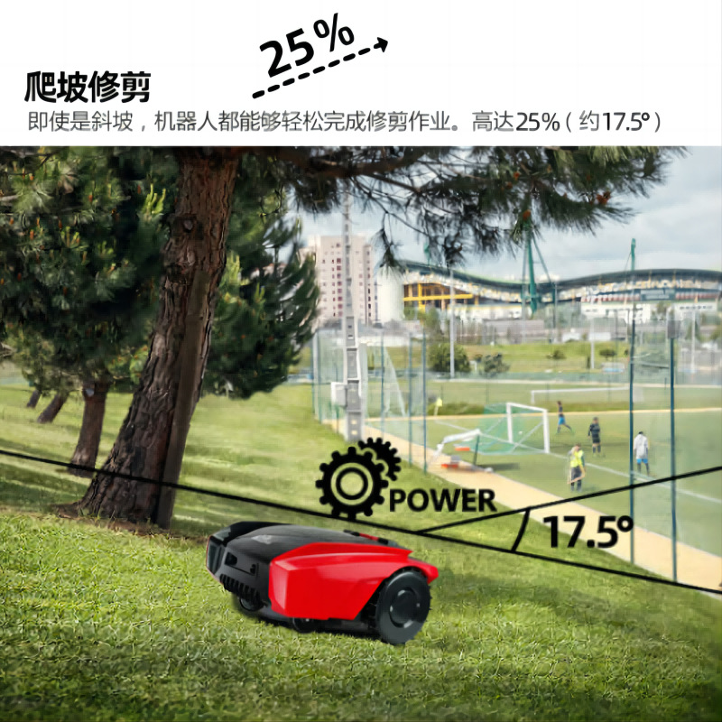凯姿(KAZZ)全自动智能割草机剪草机草坪修剪充电式除草机M