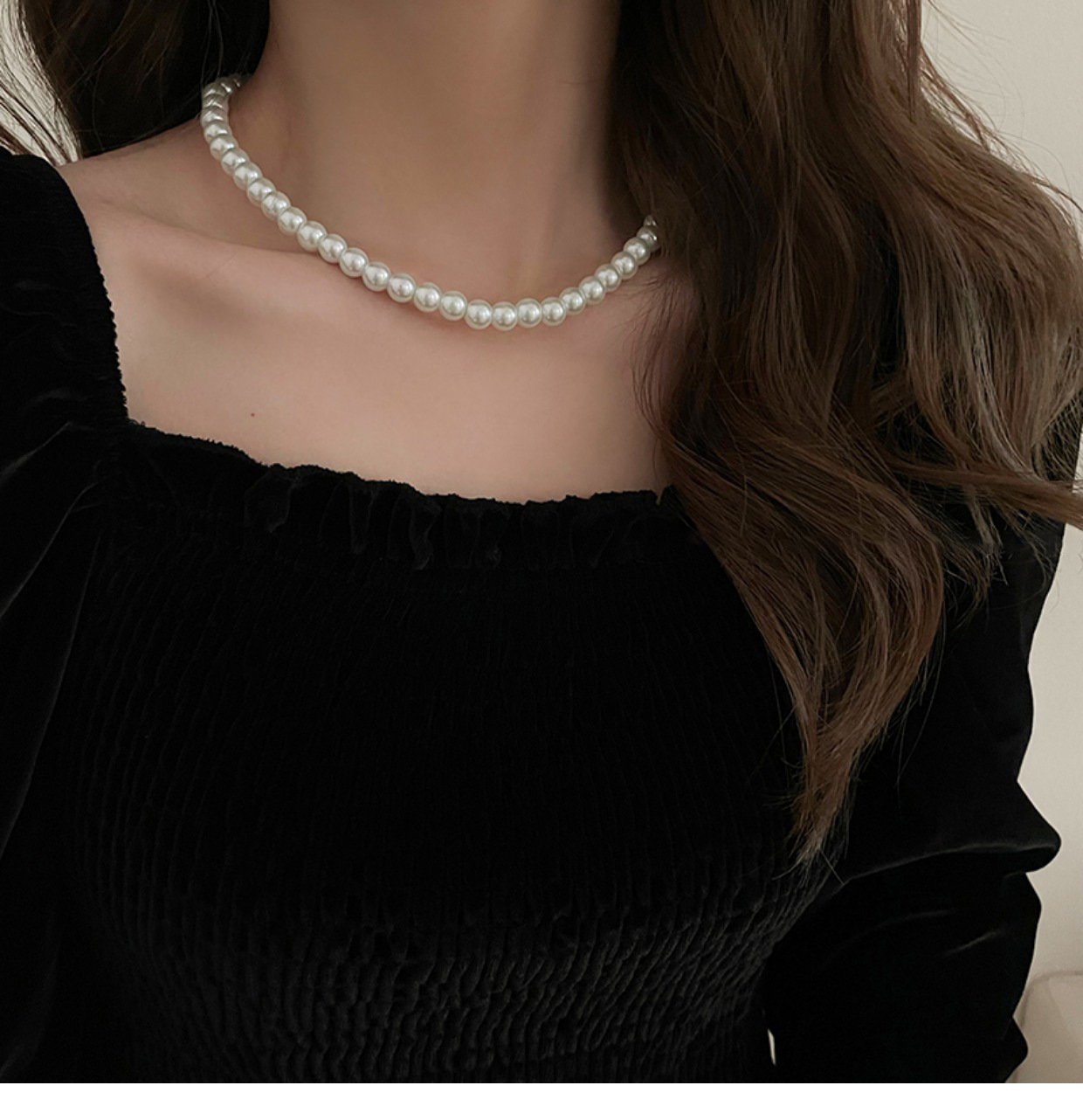 15g Weight Necklace Classification Pearl Chain Material Beaded Chain Chain Type 1 Piece Quantity Wedding, Travel Occasion Artificial Pearl, Alloy Material Solid Color Pattern Unisex Gender Beaded Design Casual, Elegant, Lady Style Casual Elegant Lady Solid Color Artificial Pearl Beaded Chain Layered Necklaces Wholesale 3