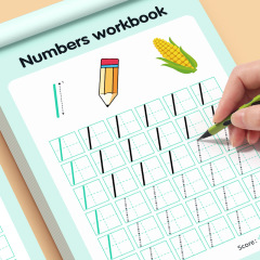 儿童学写点阵临摹练字本 数字0-100练习本描红本幼儿园控笔练字帖