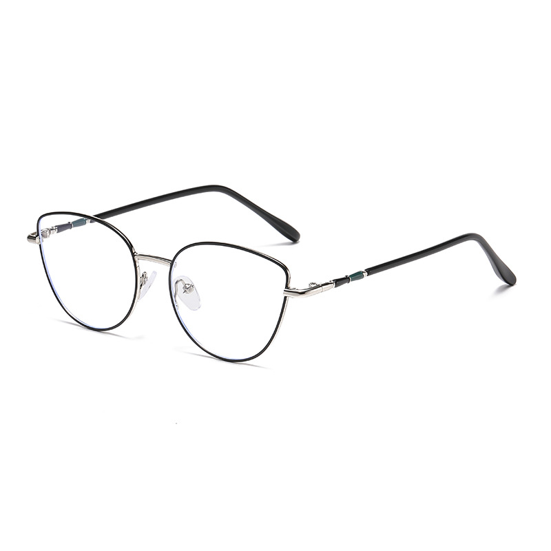 Gafas fotocromáticas estilo ojo de gato, de moda transfronteriza, que hacen que el rostro se vea más pequeño, de aspecto de alta gama, sin graduación, y con filtro de luz azul.